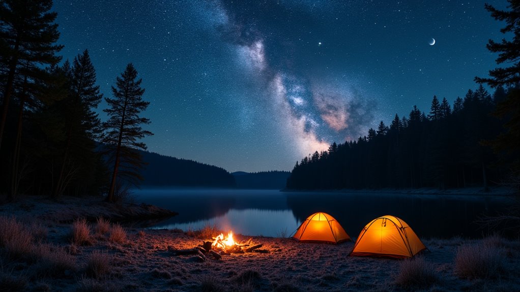 stargazing at budget friendly campground