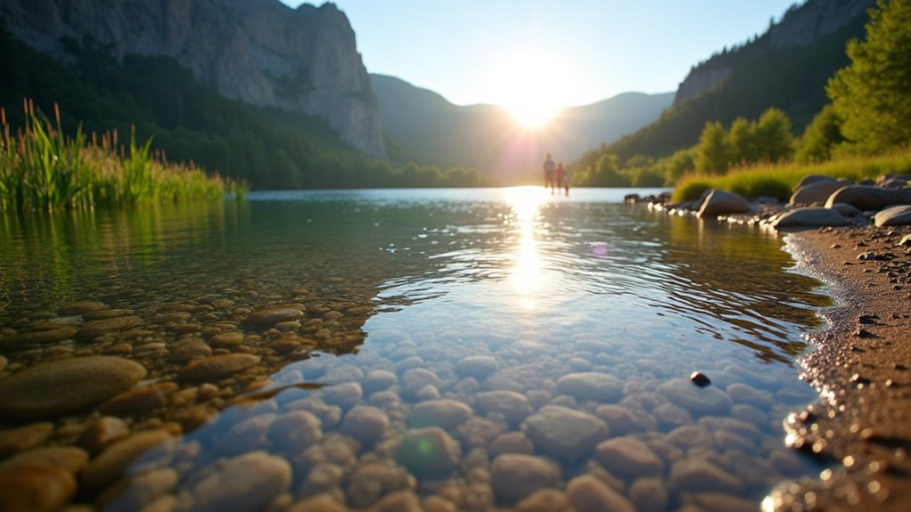 swim fish picnic hike