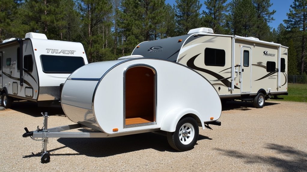 variety of camper trailers