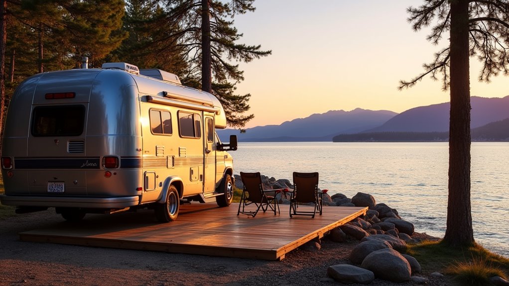 waterfront rv camping experience