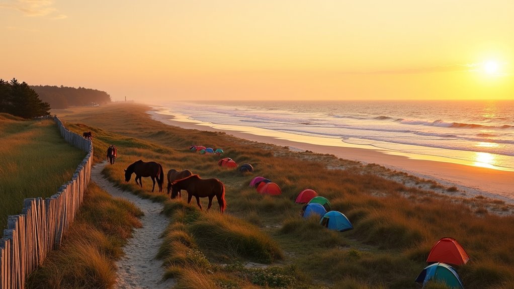 wild horses unique camping experience