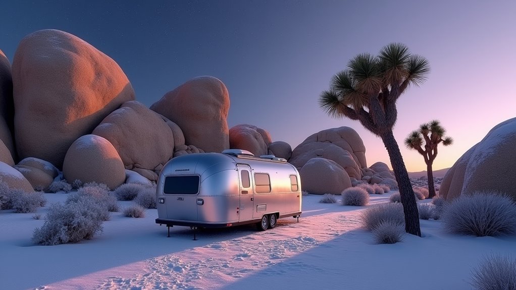 winter exploration in joshua tree