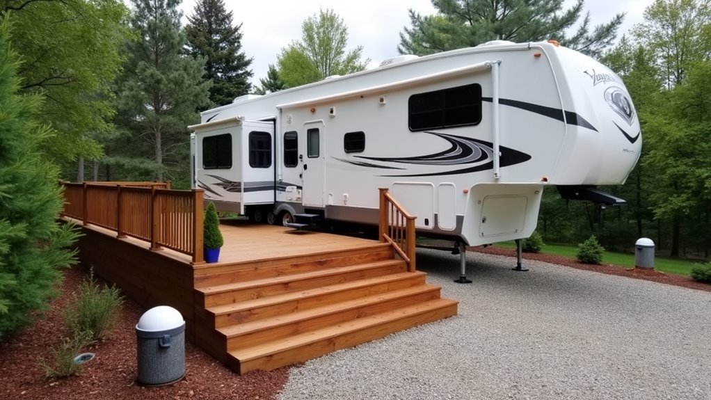 year round rv site setup
