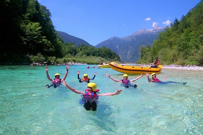 Family rafting on soca river highlights