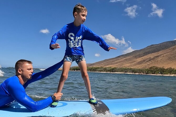 Private family surf lessons on the west side of maui highlights of private family surf lessons in maui