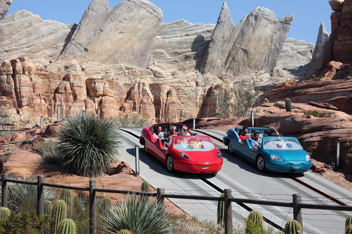 Cars Land at Disney California Adventure park in Anaheim