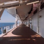 Family cruise ship deck ocean view