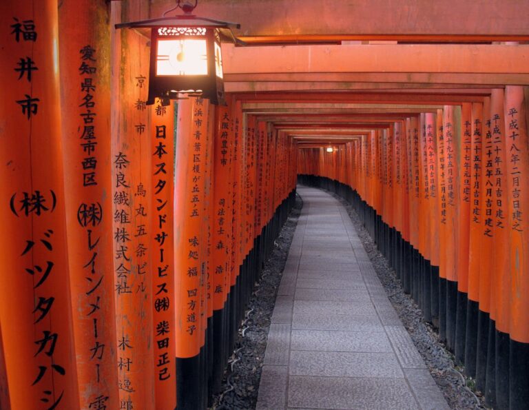 Torii gates at Fushimi Inari Shrine Kyoto