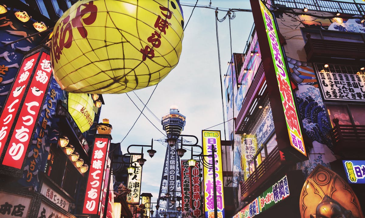 Neon lights in Osaka Dotonbori district