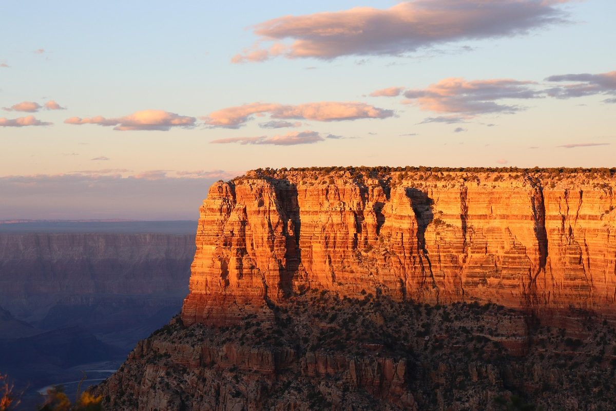 Sunset over the Grand Canyon