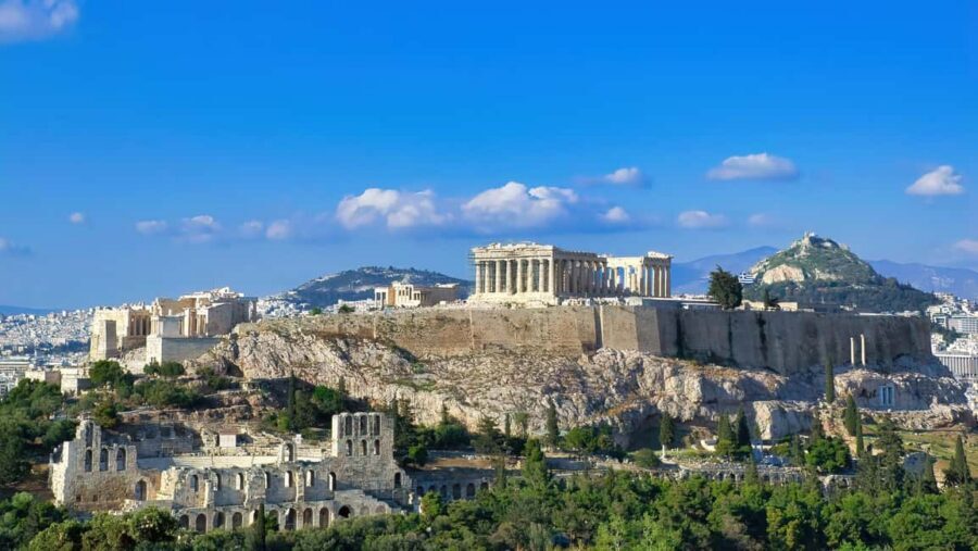 Acropolis: 3D representations & audiovisual self-guided tour - How the Parthenon and Erechtheion sections work on your walk