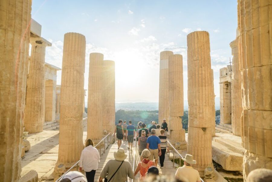 Acropolis: Acropolis and Parthenon Guided Walking Tour - Temple Stops and the Approach to the Gates