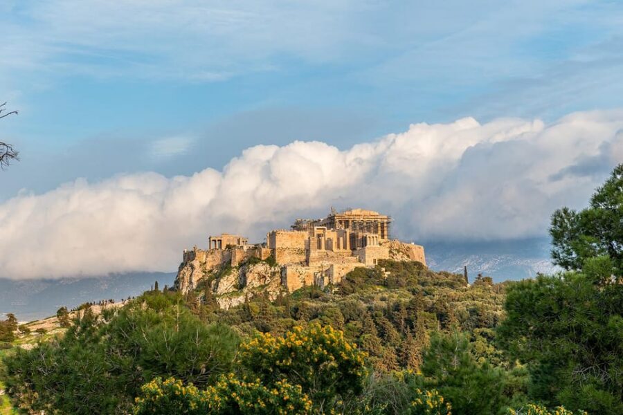 Athens: Acropolis and Mythology Highlights Small Group Tour - Temple of Olympian Zeus: The Giant Outside View