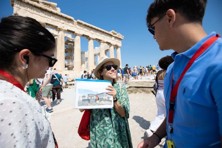 Athens: Acropolis Guided Walking Tour & Plaka Audio Tour - Propylaea and Temple of Athena Nike: framing the Parthenon like a pro
