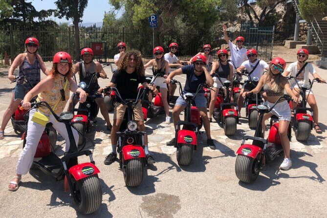 Athens Acropolis Official E-Scooter Guided Tour Fat E-Bike - Gazi viewpoint and the First Cemetery ceramics stop: Athens beyond postcards