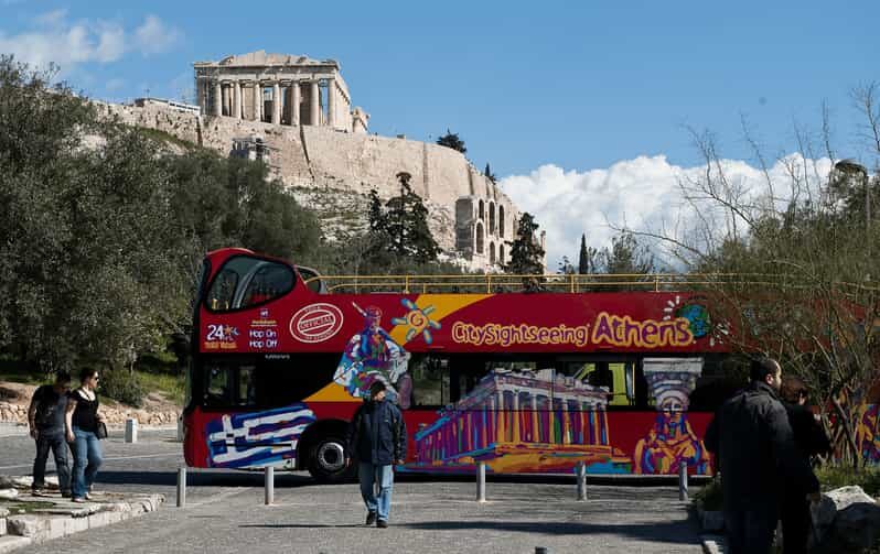 Athens: Hop-On-Hop-Off & Acropolis & Acropolis Mus.& 3 audio - 24-hour hop-on hop-off bus: the easiest way to structure Athens