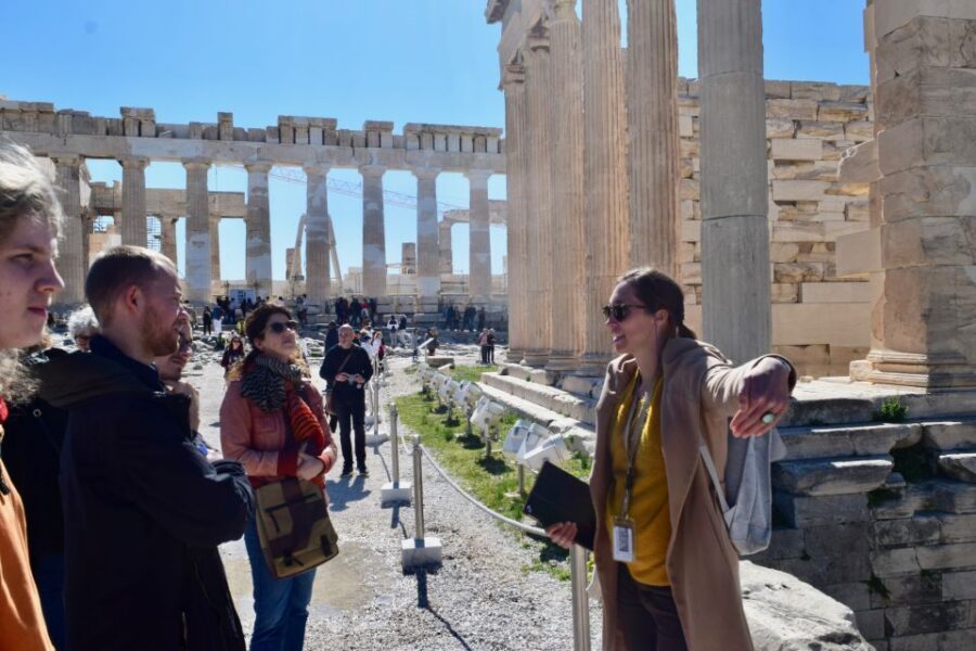 Athens: The Acropolis Guided Walking Tour in German - Stop 5: The temples—Parthenon, Erechtheion, and the Temple of Athena Nike