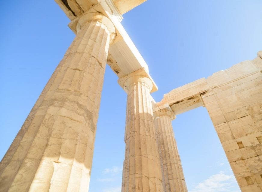 Athens: The Acropolis Walking Group Tour with a French Guide - Temple-by-temple details: Athena Nike, Propylaea, and the Erechtheum corner