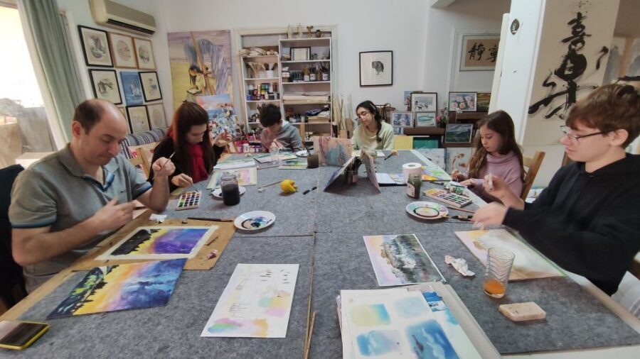 Athens: workshop for painting landscape with local artist - What you take home: a little masterpiece ready for framing