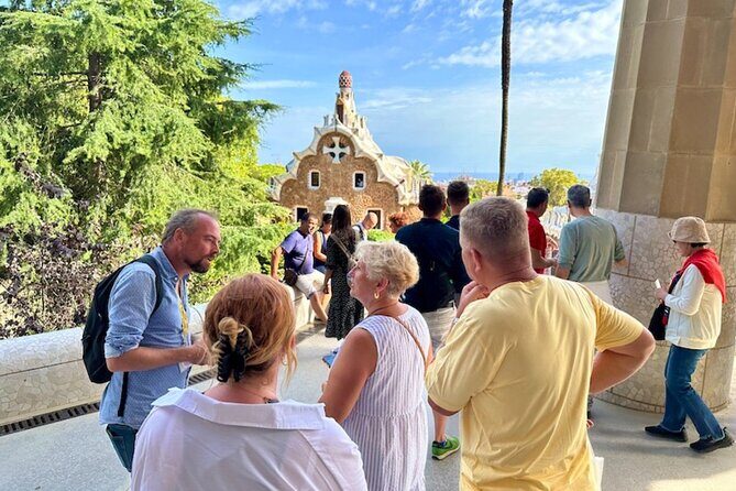 Barcelona: Sagrada Familia & Park Guell Guided Tour + Transfer - Park Güell: Dragon Staircase Views and the Real Meaning Behind the Playfulness