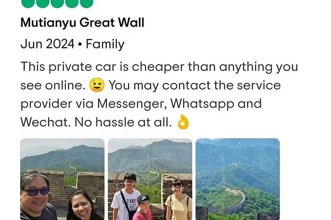 Beijing Forbidden City & Mutianyu Great Wall Private Day Tour - Price and Value: Does $95 Really Make Sense?
