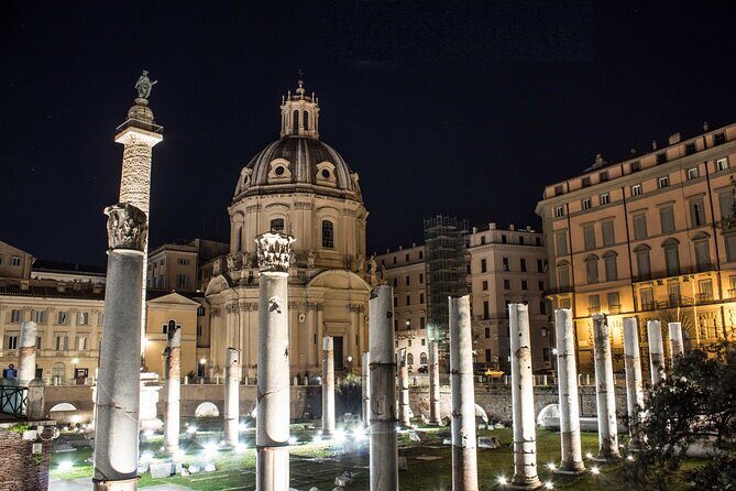 Colosseum & Ancient Rome by Night Guided Walking Tour - Colonna Traiana: reliefs explained like a story