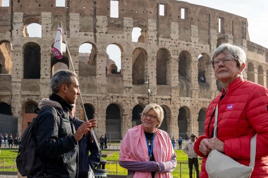 Colosseum Guided Tour: Hotel Transport included - The Roman Forum walk: turning ruins into a story
