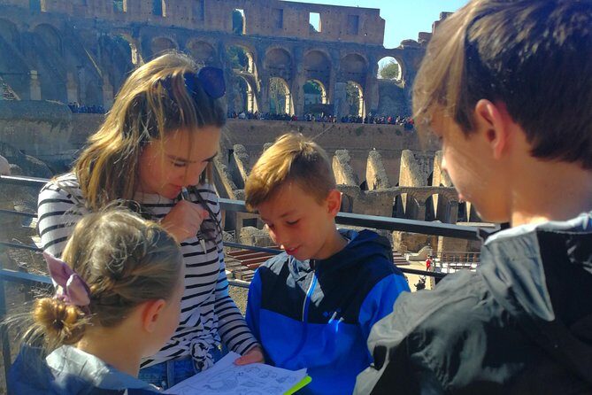 Colosseum Tour for Kids with Caesars Palace & Roman Forums - Colosseum stop: 1 hour 30 minutes of guided attention