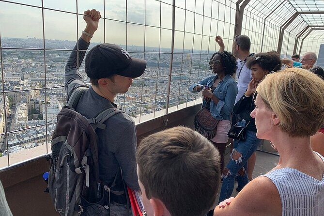 Eiffel Tower Guided Tour by the Stairs up to Second Floor - Stop 2: Eiffel Tower First Level Break for Shops, Cafes, and Exhibits