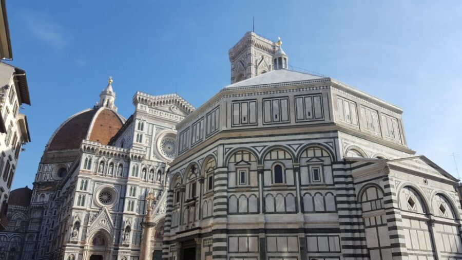 Florence: Private 3-Hour Guided Tour & Uffizi Gallery Visit - Duomo Complex: Polychrome Facade, Dome, Baptistery, and Giotto’s Bell Tower