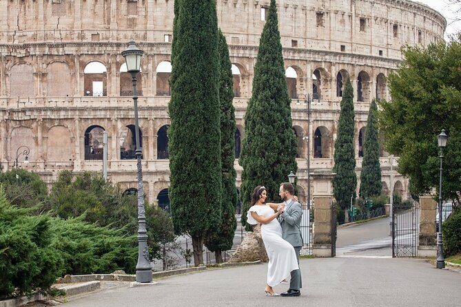 Flying dress - one hour Video/Photoshoot - Colosseum backdrops and crowd-light strategy