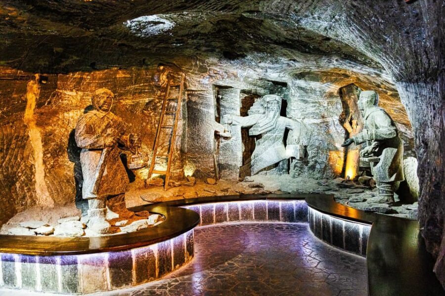 From Krakow: Wieliczka Salt Mine Guided Tour - Underground for Hours: Chambers, Sculptures, and Salt Bas-Reliefs
