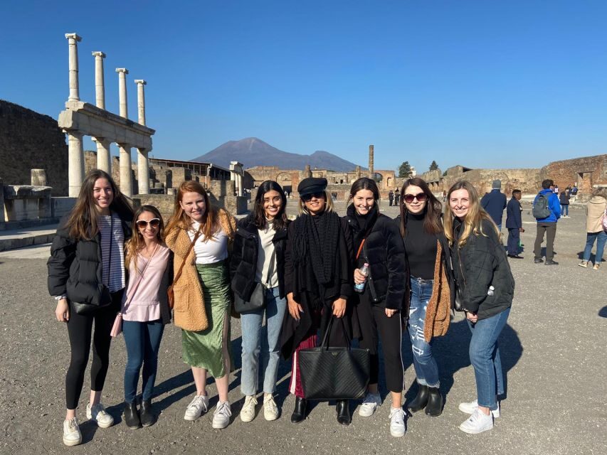 From Rome: Pompeii All-Inclusive Tour with Live Guide - Inside Pompeii for 2 Hours: Forum, Baths, and Lupanar