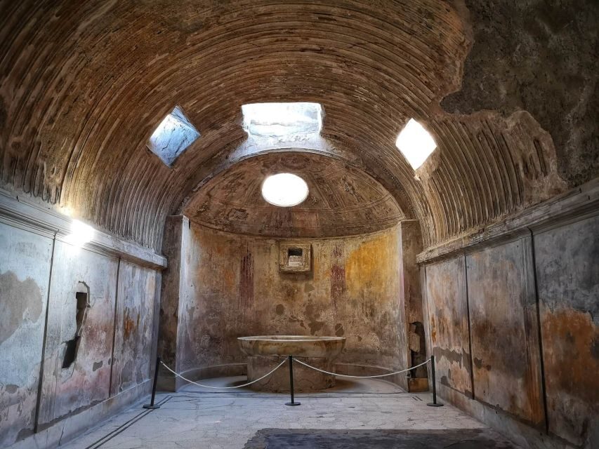 From Rome: Pompeii Day Trip by Fast Train and Car - Forum Baths: daily life in a city of routines