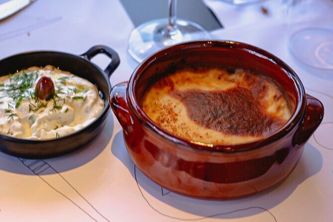 Greek Cooking Class in Athens Including Rooftop Dinner with Acropolis View - The menu you’ll actually cook: from yogurt dip to baked pie