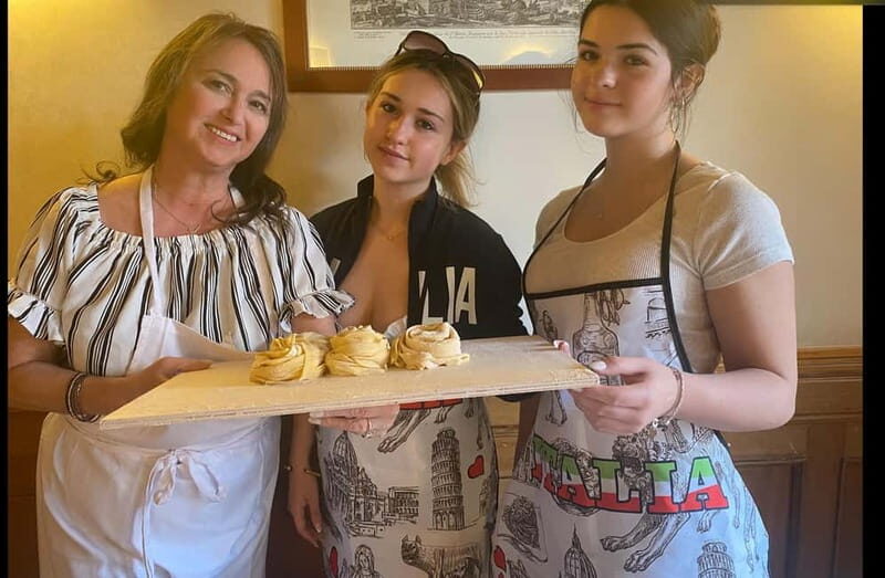 Hands-On Pasta & Tiramisu Class near Colosseum - Hands-on Fresh Pasta: Making Dough, Then Cooking It Together