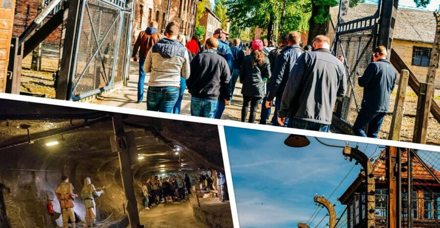 Krakow: Auschwitz & Wieliczka Salt Mine Guided Day Tour - On the Road: The Liberation of Auschwitz Documentary and Headsets