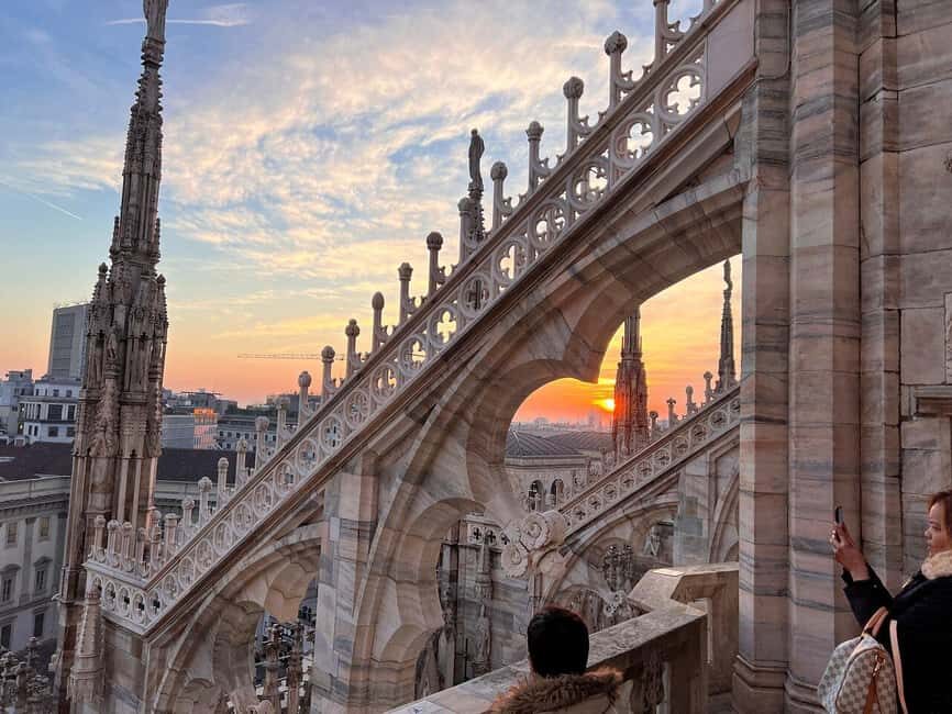 Milan Duomo Rooftops Tour + Optional Hop-on-Hop-off ticket - Skip-the-Line Terraces Access Plus Headsets: Faster Than You Expect