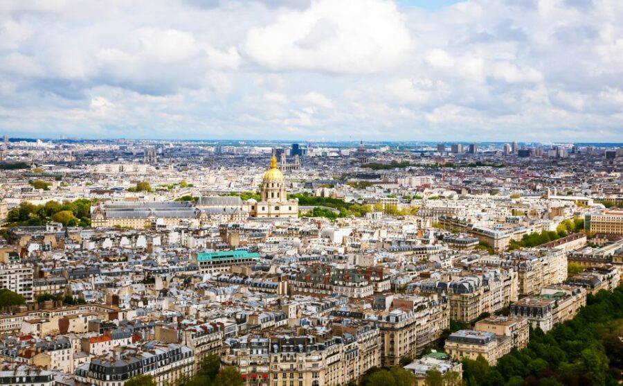 Paris: Eiffel Tower Stairs Climb to Level 2 & Summit Option - 1st floor glass floor at 57 meters: what it feels like