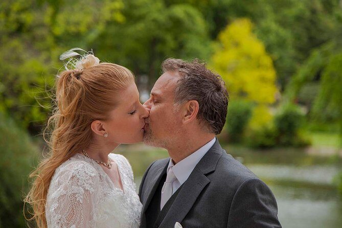 Paris Eiffel Tower Wedding Vows Renewal Ceremony with Photo Shoot - Price and value: $507.94 per group up to 6