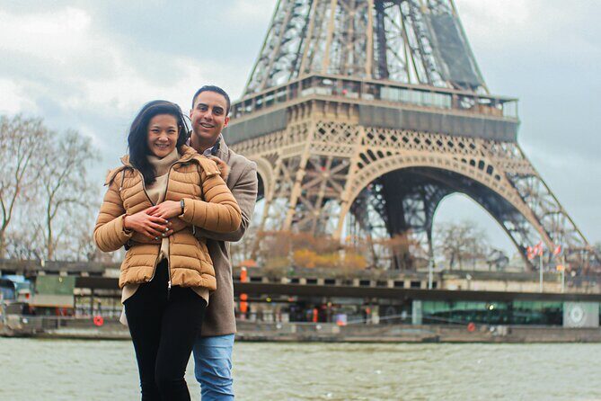 Paris Photo Shoot Session – Eiffel Tower Photographer - Eiffel Tower and Louvre-Style Backdrops Without the Tour-Stop Pressure