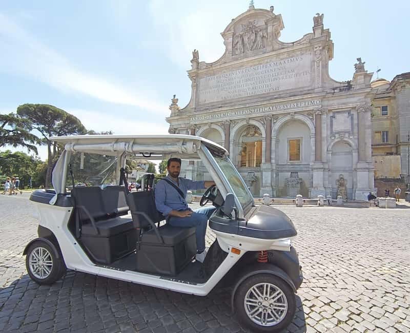 Rome: Private Golf Cart Tour with Driver - Pickup, Driver Sign, and How the Private Format Feels