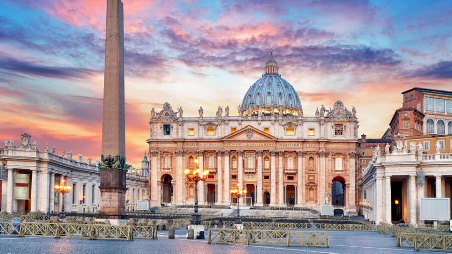 Rome: St Peter's Basilica & Papal Tombs Tour with Dome Climb - St. Peter’s Square: Bernini’s geometry and the 2,500-year obelisk