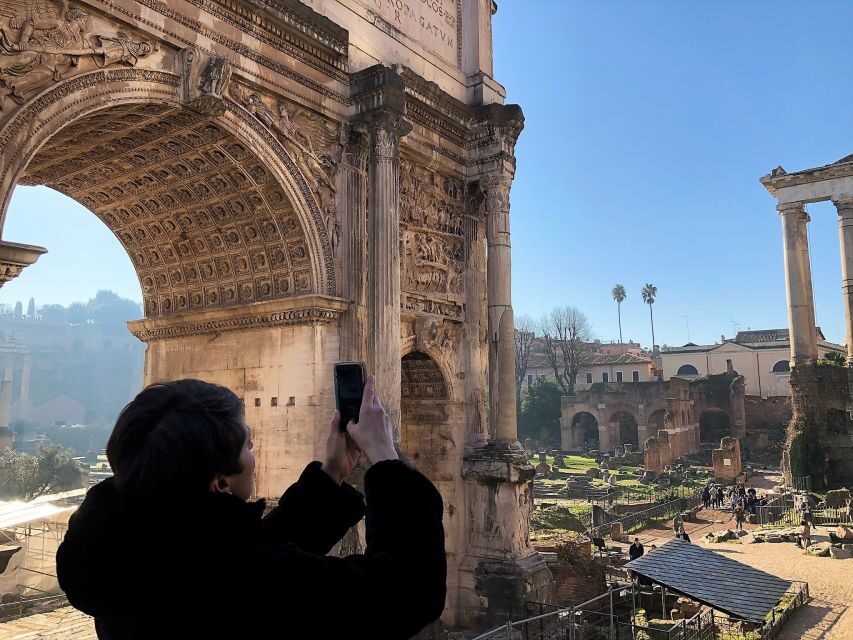Rome: Vatican & Colosseum Experience with Lunch & Transfers - The Arch of Constantine and the Colosseum area: Roman power in plain sight