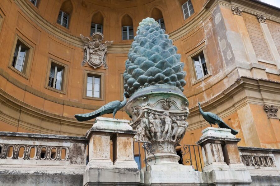 Rome: Vatican Museums, Sistine Chapel & Basilica Guided Tour - Courtyard of the Pigna: the sculpture stop that sets the tone