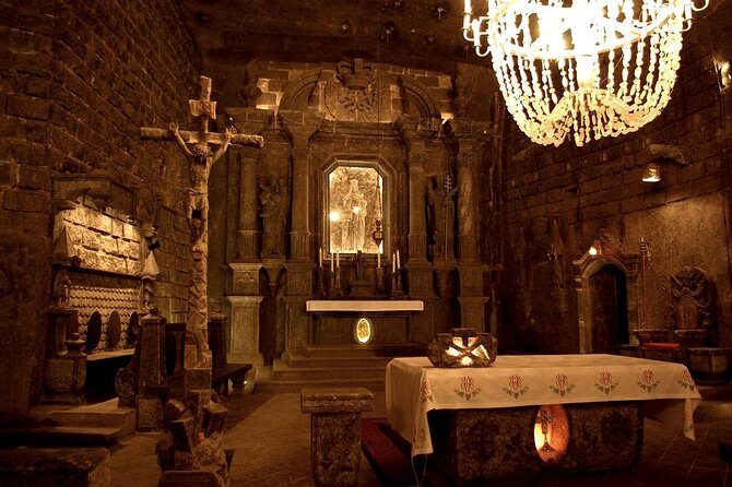 SALT MINE Wieliczka guided tour with Hotel Pickup - The guided group route inside the salt labyrinth