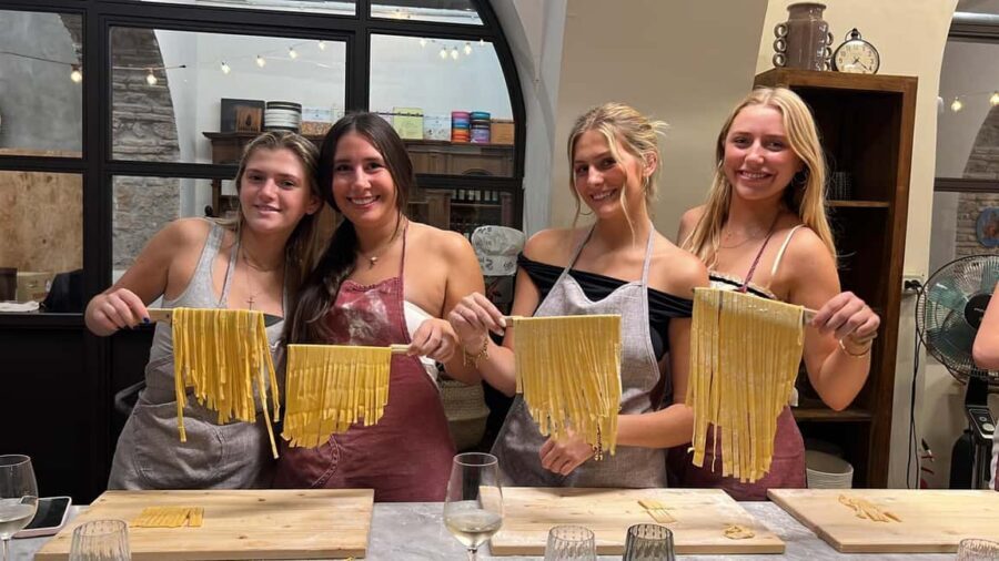 Super Fun Pasta and Gelato Cooking Class by the Vatican - Handmade fettuccine: the skill that keeps paying off