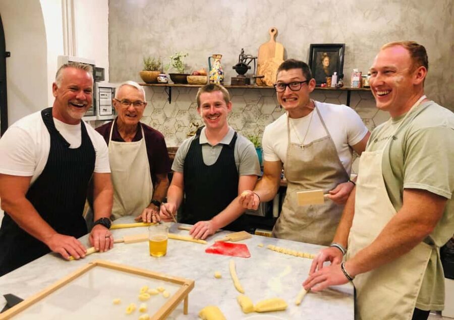Super Fun Pasta and Gelato Cooking Class by the Vatican - The overall flow: appetizers, two big lessons, then you eat everything