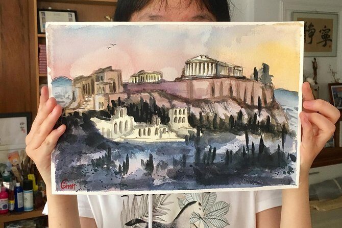 workshop for painting acropolis/landscape with local artist - Price and value: is $78.72 worth two hours in Athens?