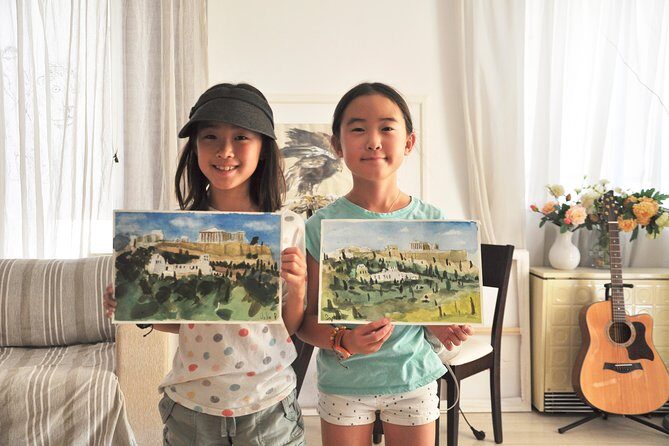 workshop for painting acropolis/landscape with local artist - Composition and perspective: making depth without getting technical
